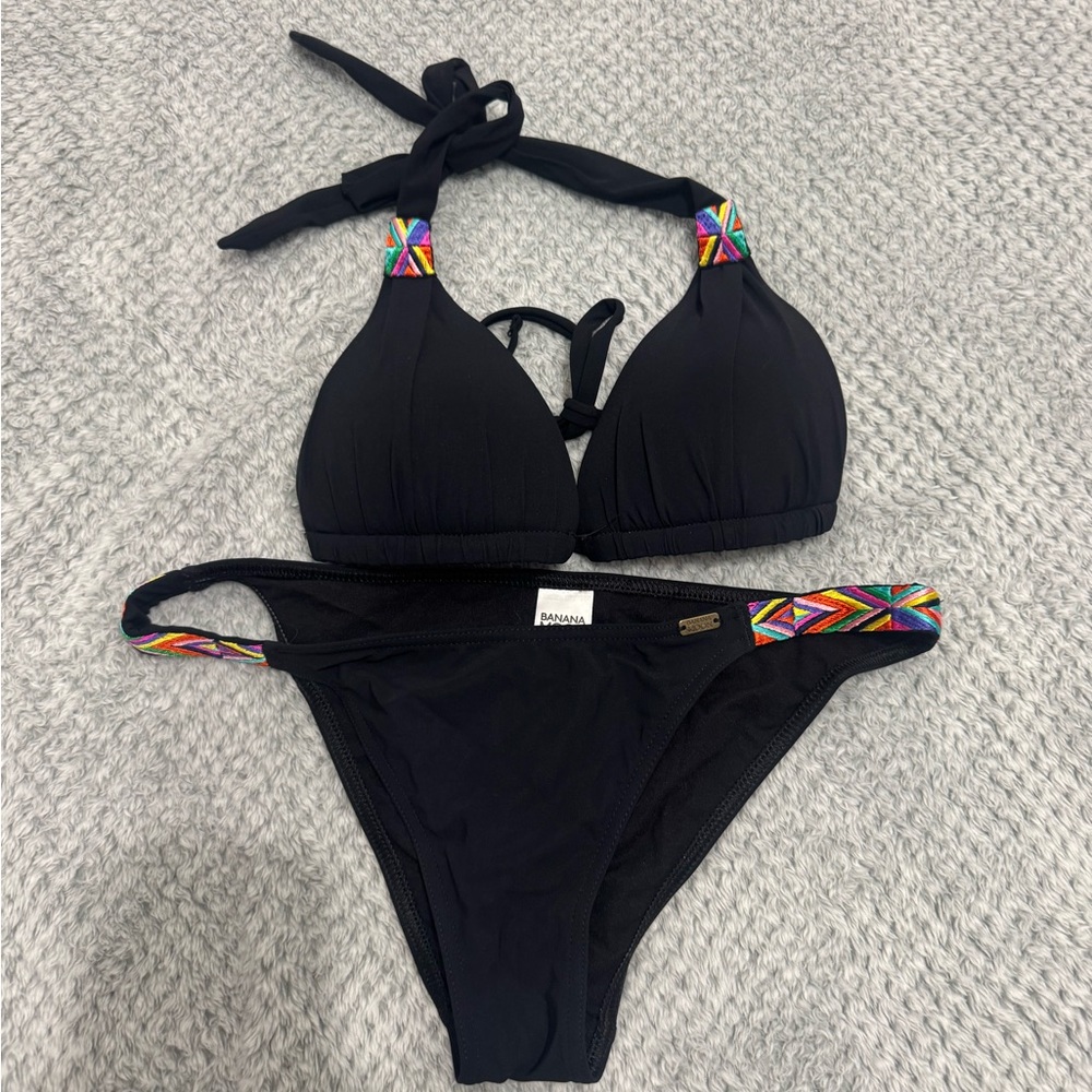 Bananamoon Black Bikini with Colorful Accents